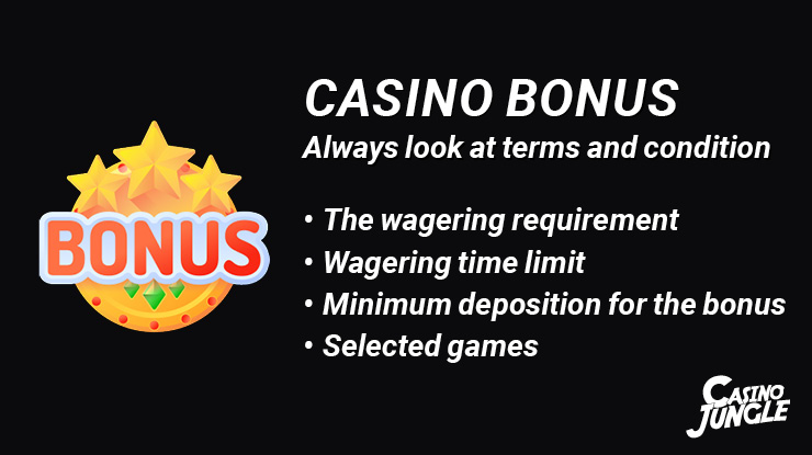 Casinobonus terms and condition